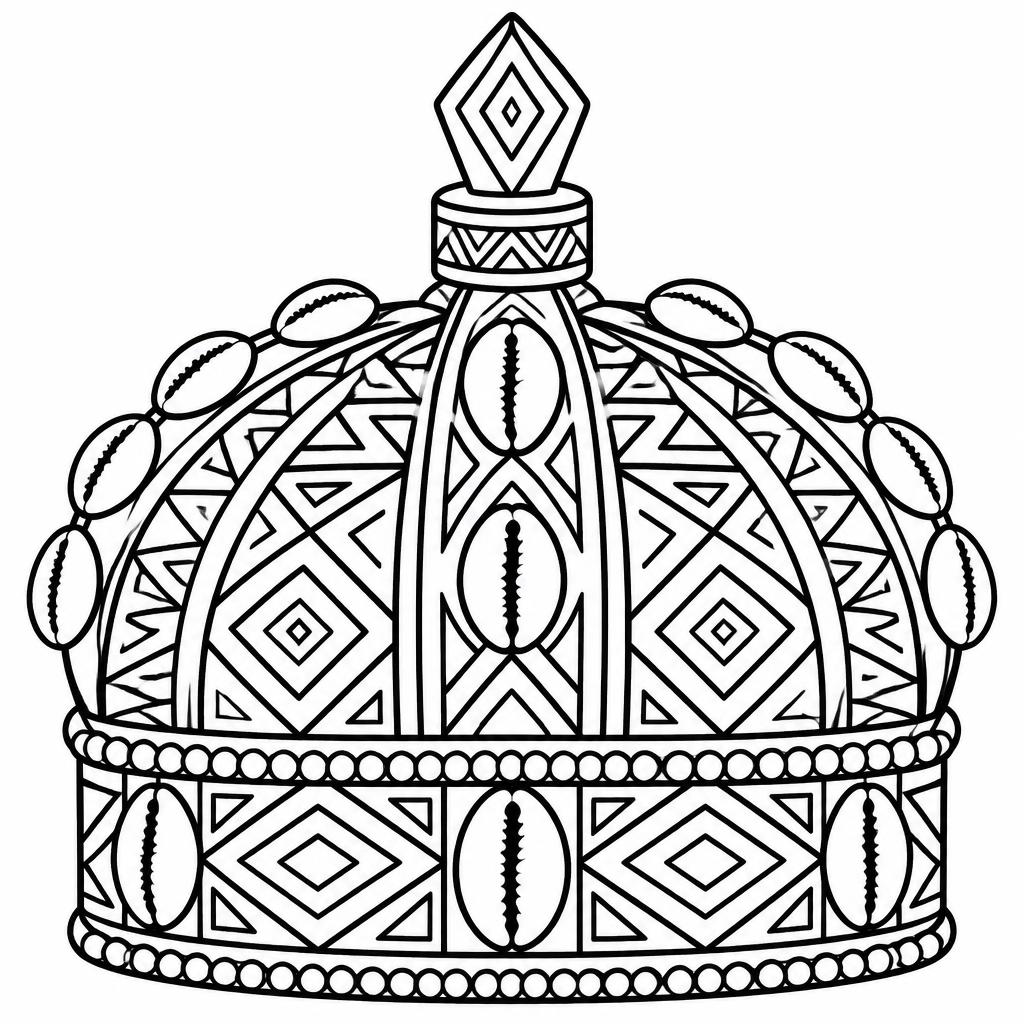 Un coloriage de couronne